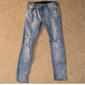 PacSun Blue Skinny Distressed Jeans
